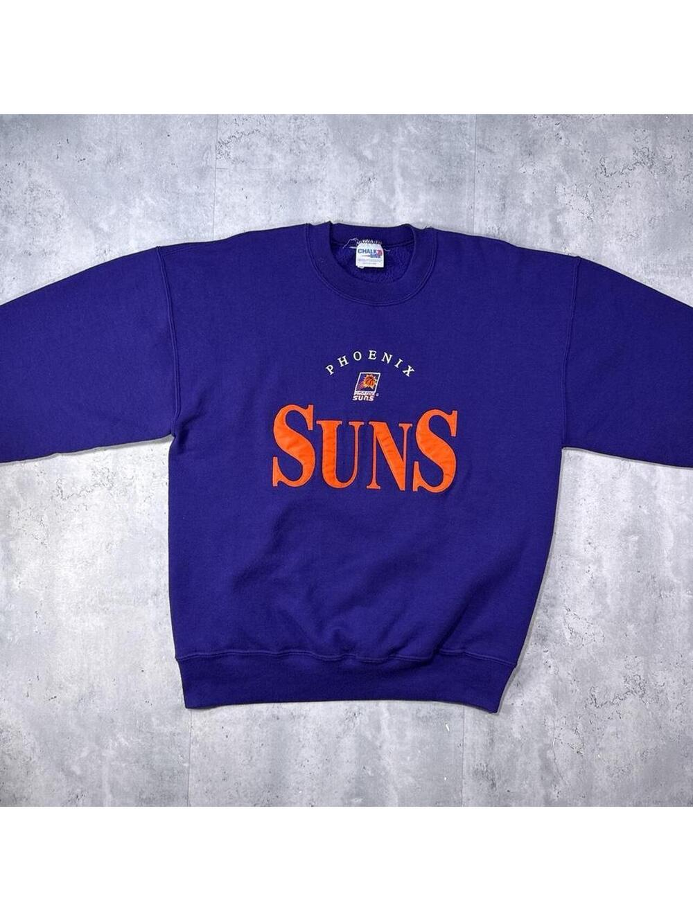 Y2K Phoenix Suns Chalk Line Purple Crewneck 00s sweatshirt